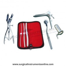 Hegar uterine dilator 3 pieces set,3-4, 7-8, 13-14, pinwheel, mathieu, grave large, collin large